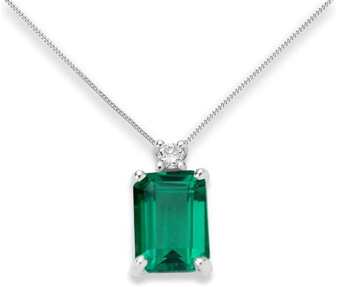 emerald necklace amazon|emerald necklace with diamonds.